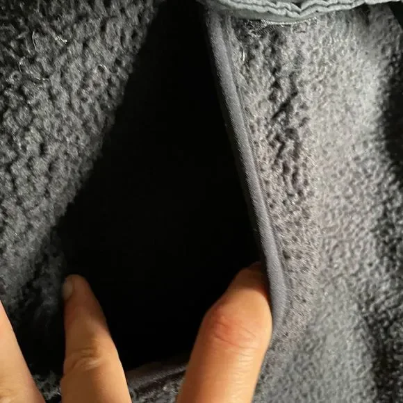 Carharrt Women's Pullover M Relaxed Fit Black Tan Fleece 1/4 Button Pocket Warm - Picture 5 of 14